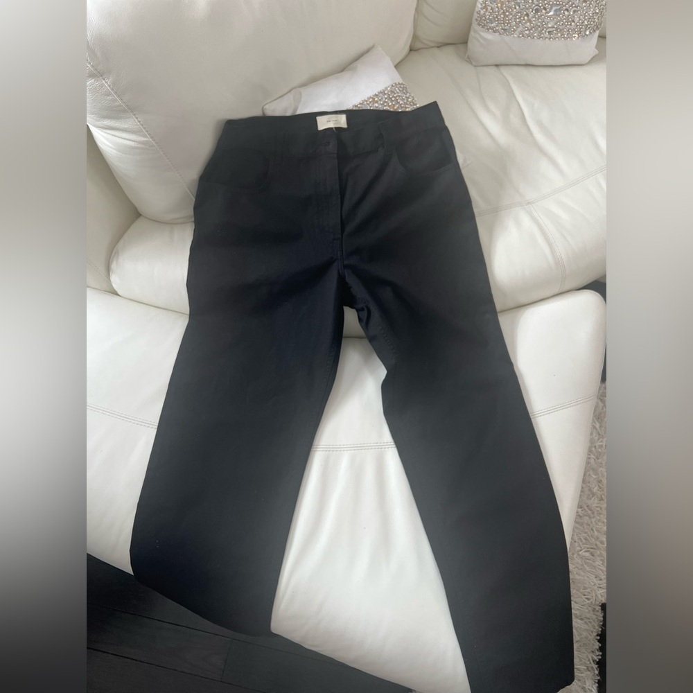 The Row Black High-Waisted Trousers